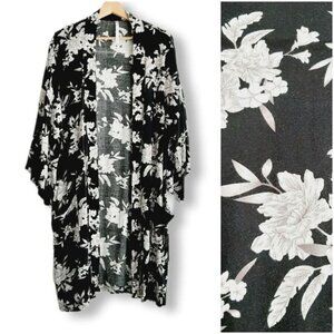 SPIRITUAL GANGSTER Boho Kimono Sleeve Coverup Maya Open Front Cardigan OS